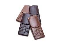 Solid Milk and Dark Chocolate Cell Phones