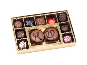 Cookies and Chocolates, Schmid’s Gold Gift Box, 11 pc.