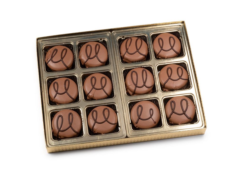 Milk Chocolate Dipped Double Stuf Oreos®, Schmid’s Gold Gift Box