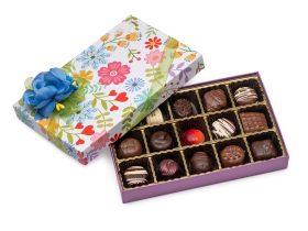 Assorted Chocolates,15&nbsp;pc. Flower Garden Gift Box