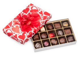 Lots of Hearts Box, Assorted Chocolated, 15 pc.