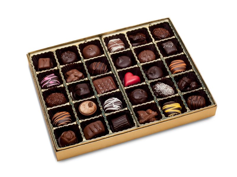 Nuts and Chews Chocolate Box