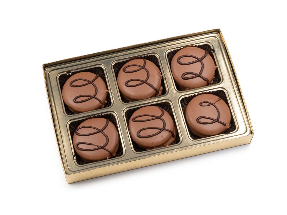 Milk Chocolate Dipped Double Stuf Oreos®, Schmid’s Gold Gift Box - Image 2
