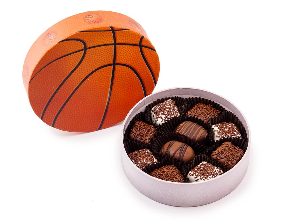 Basketball Assorted Chocolates Gift Box, 10 pc.