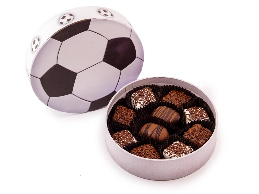 Soccer Ball Assorted Chocolates Gift Box, 10 pc.