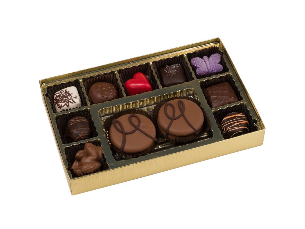 Cookies and Chocolates, Schmid’s Gold Gift Box, 11 pc.