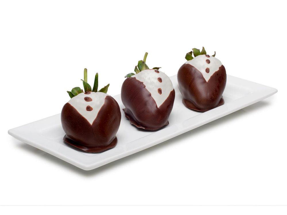 Dark Chocolate Tuxedo Bride Strawberries
