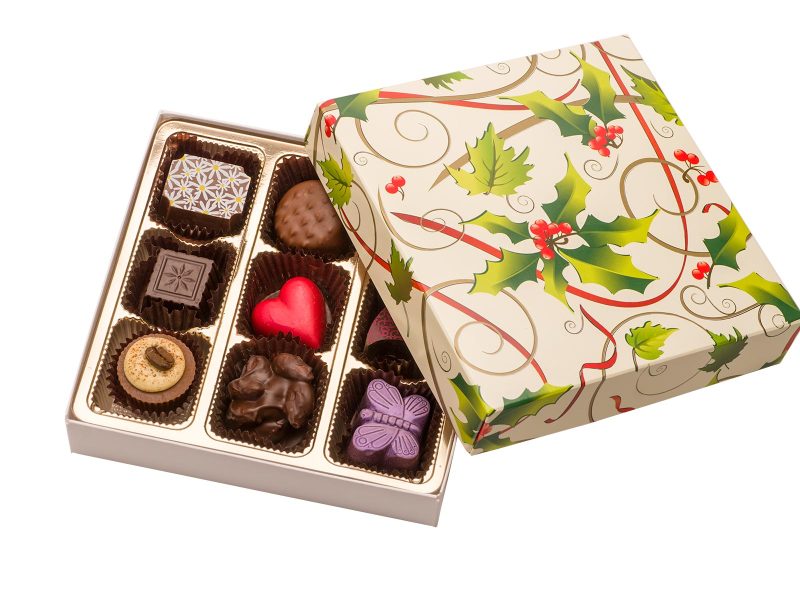 9 piece Holly Chocolate Box