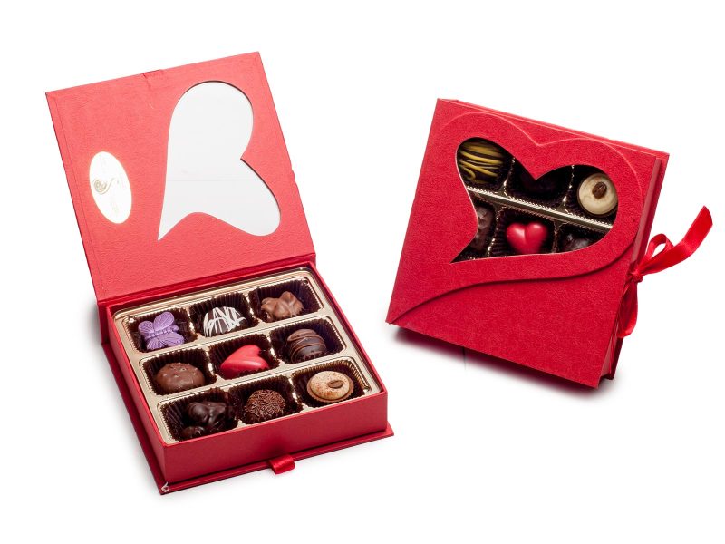 heart chocolate jewelry box