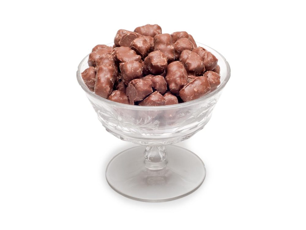 Gummy Bears Enrobed in Milk or Dark Chocolate 8 oz.