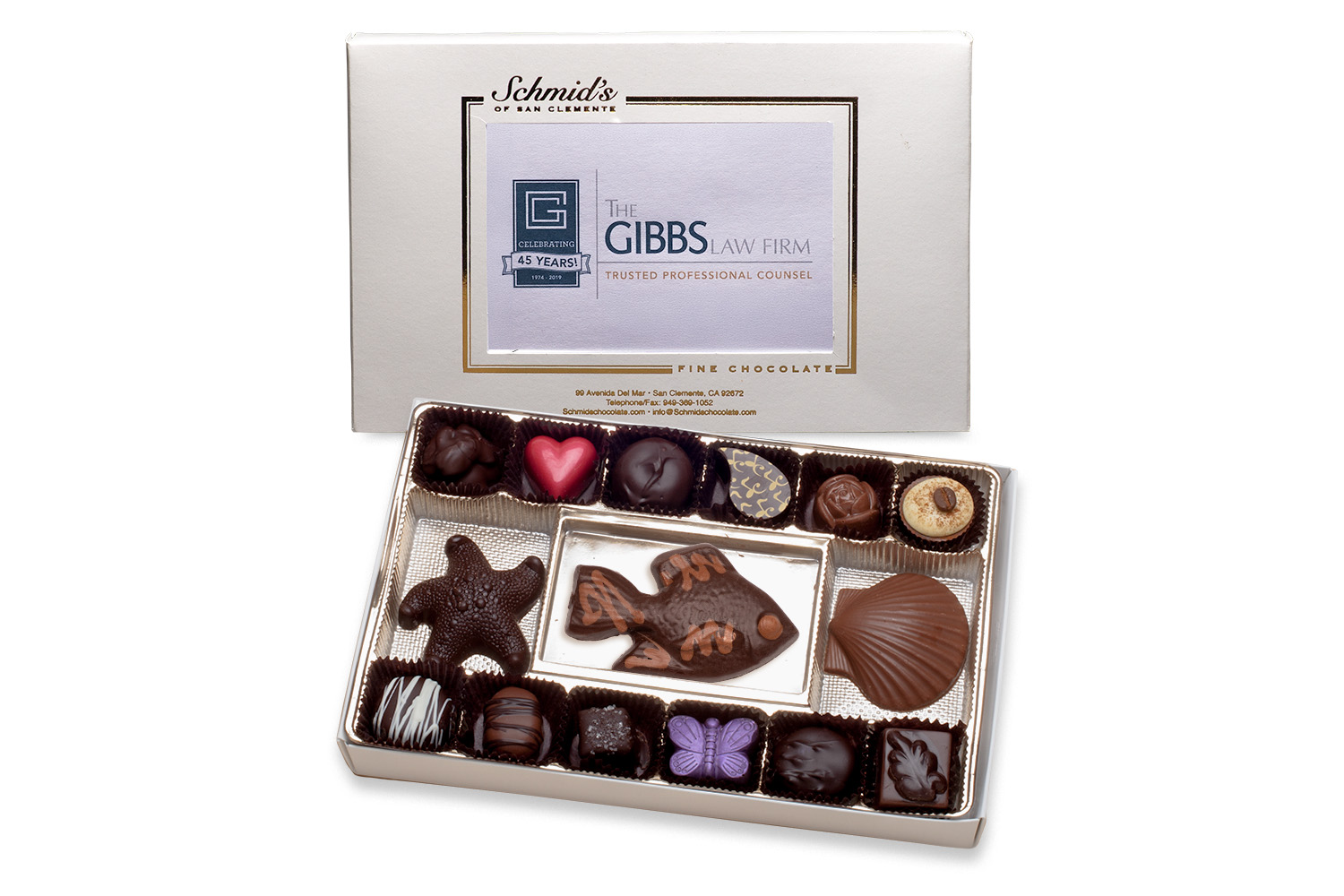 Business Custom Logo Chocolate Box, 15 pc. - Image 3