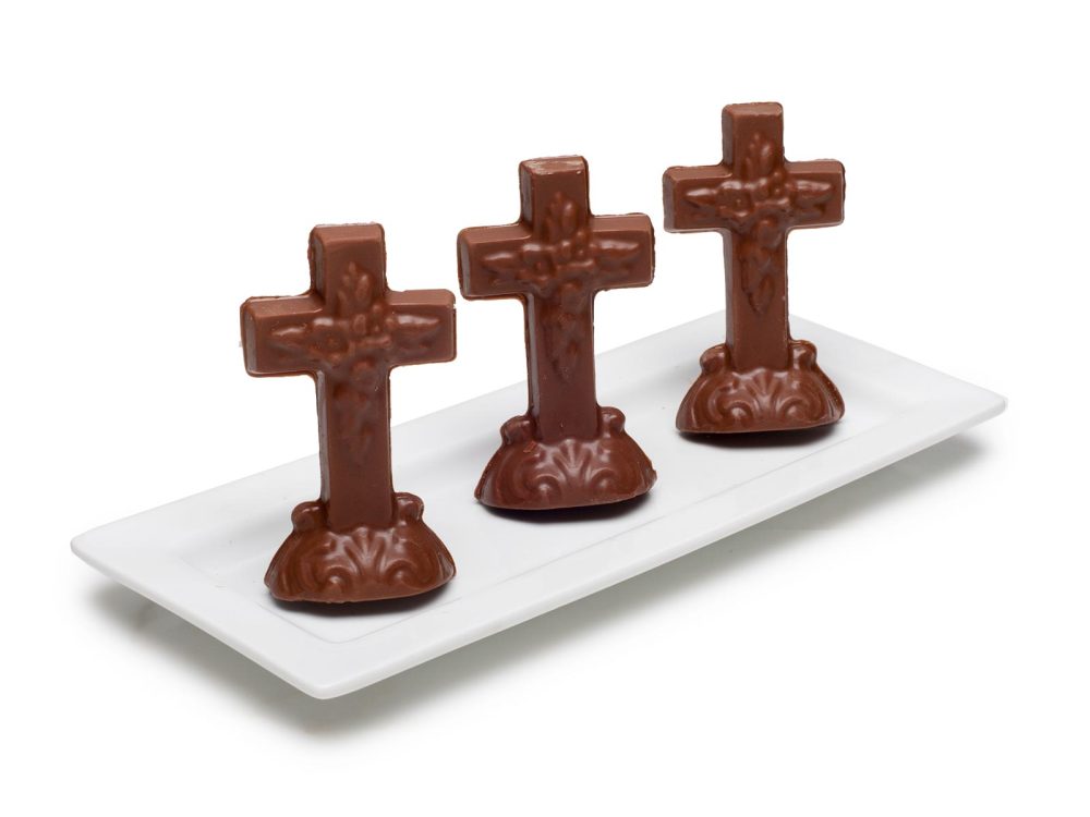 Chocolate Cross <br>Milk, Dark or White Chocolate, 1 pc.